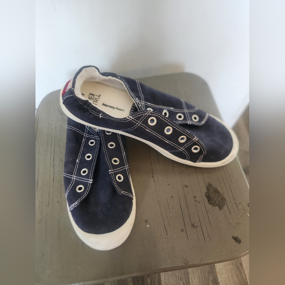 Time And True Scrunch Canvas Slip-On Sneakers